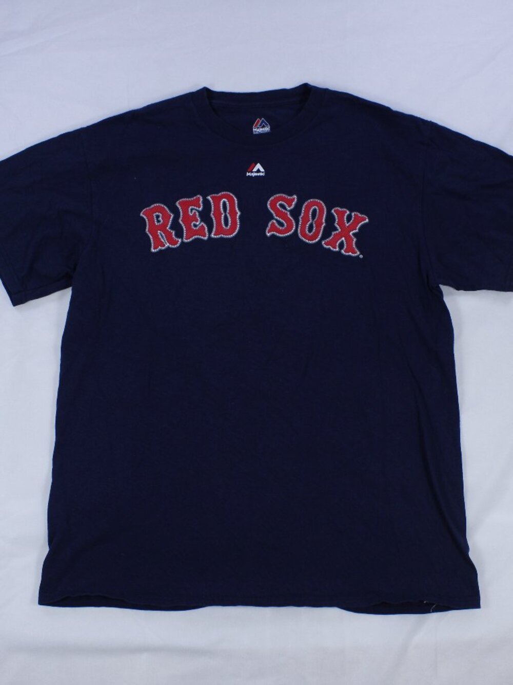Boston Red Sox T-Shirt - Majestic Brand - MLB - Size L - Navy Blue